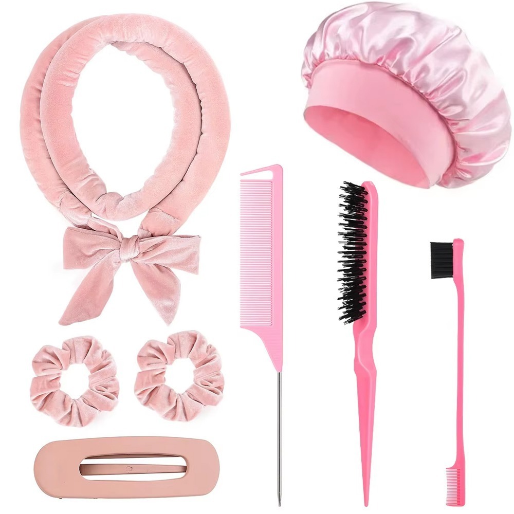 مجموعة أدوات تصفيف الشعر بدون  - مراجعة Scrunchie Satin Set وسعره