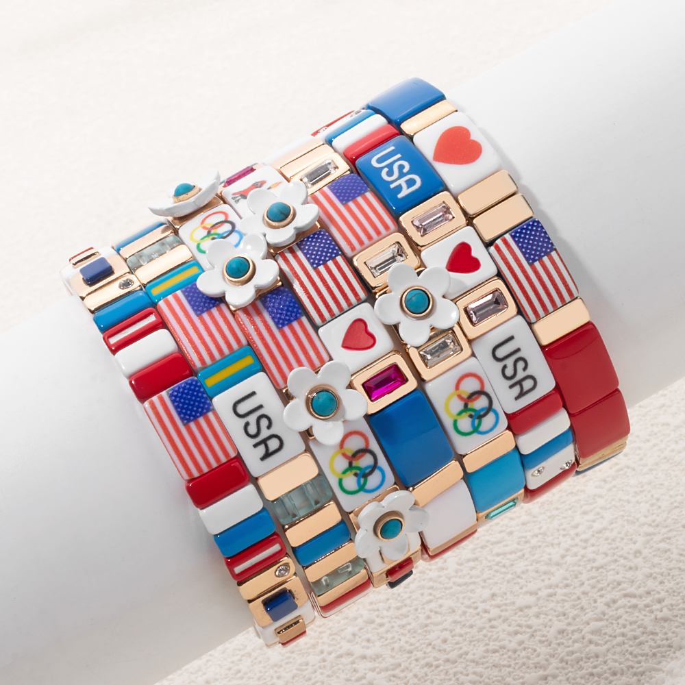 أساور جديدة بتصميم وطني لعام 2 - مراجعة Women Accessories Usa وسعره