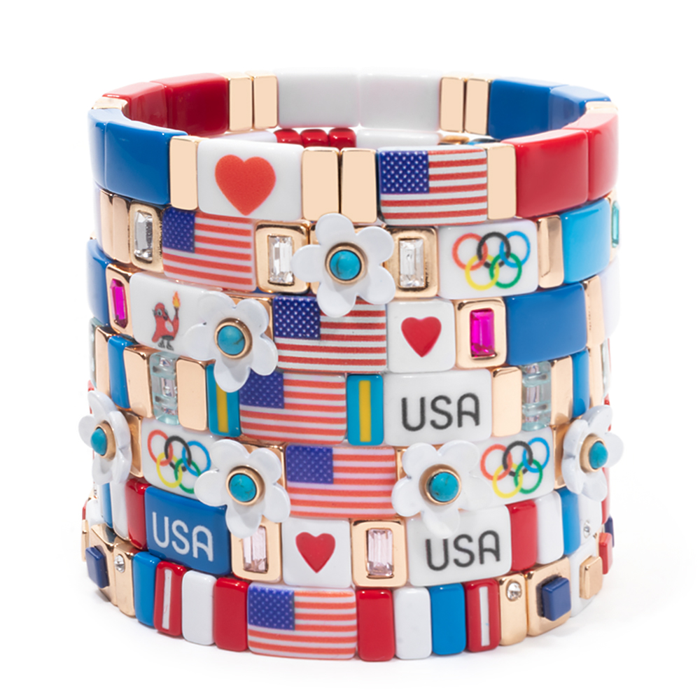أساور جديدة بتصميم وطني لعام 2 - مراجعة Women Accessories Usa وسعره