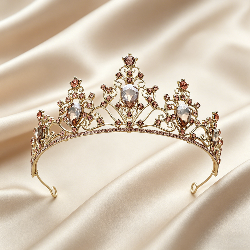 تاج زفاف باروكي عتيق مرصع بالأ - مراجعة Women Accessories For Wedding وسعره