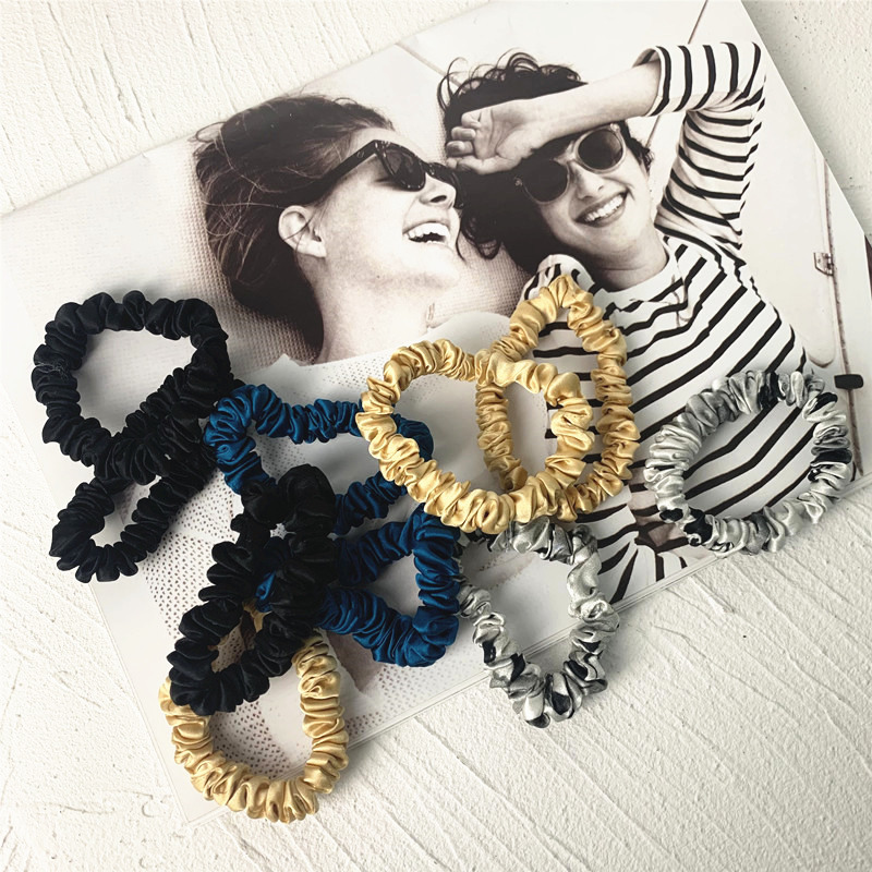 3 قطعة 100% الحرير الحقيقي الش - مراجعة Scrunchie Satin Set وسعره